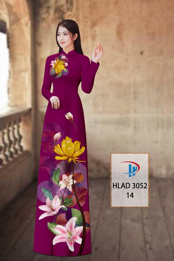 Vải Áo Dài Hoa Ly AD HLAD3052 16